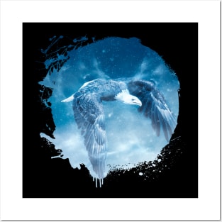 Royal Eagle Animal Bird Wildlife Forest Nature Adventure Winter Cold Arctic Posters and Art